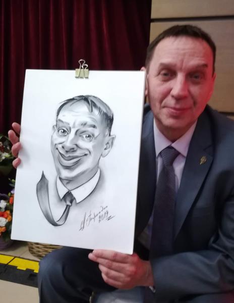 Андрей:  Шаржисты и карикатуристы на праздник, шаржи по фото 