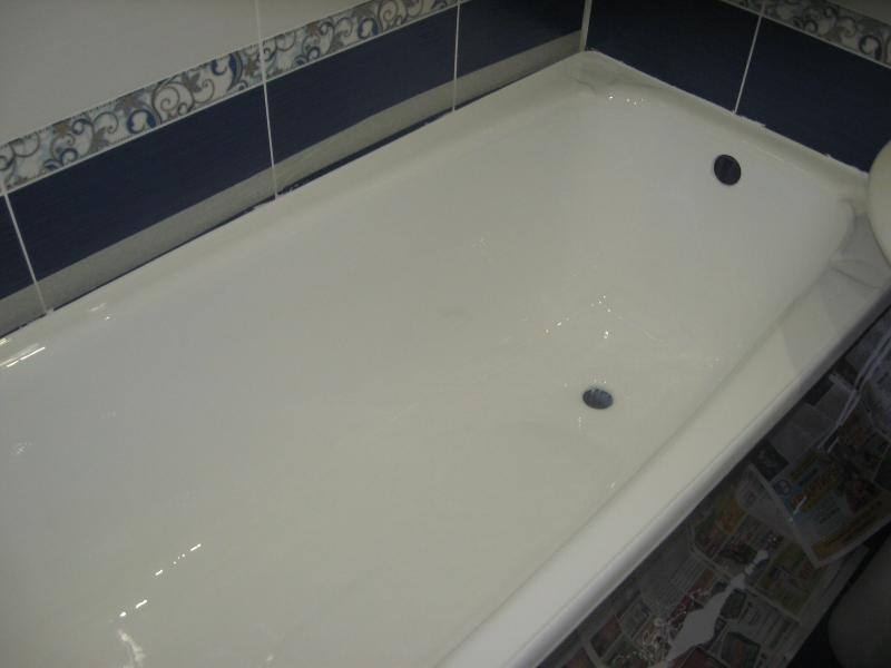 Реставрация покрытия ванны без её демонтажа в  Курске.