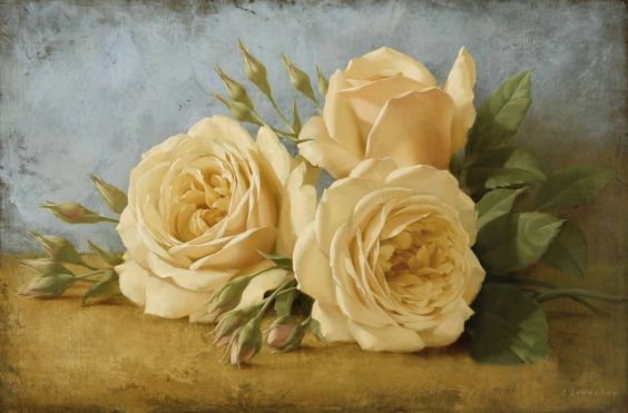 Вероника:  Картина маслом «Три Розы»