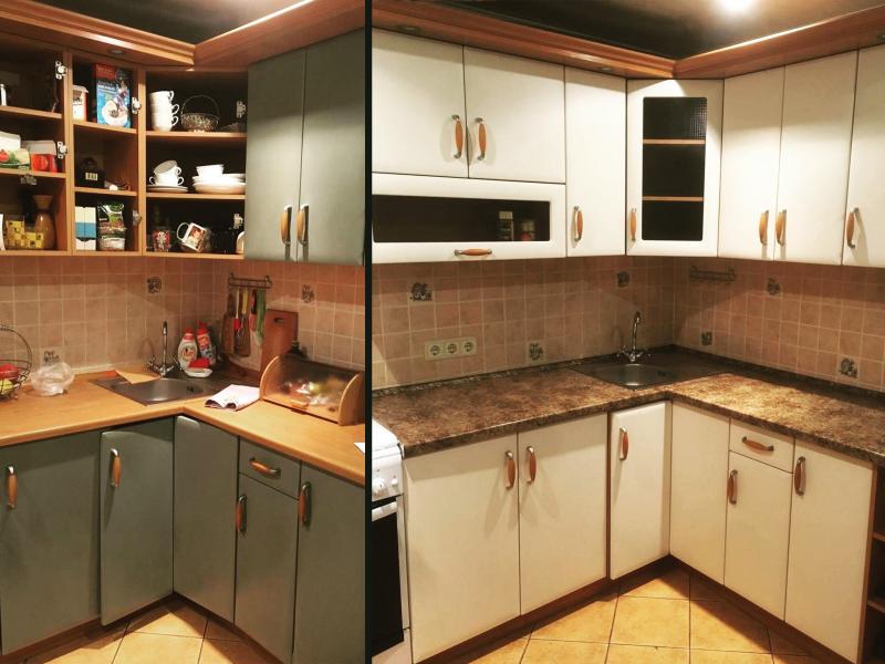 Александр:  Покраска Реставрация мебели фасадов кухни шкафы