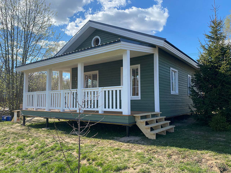 Пристроим веранду к дачному дому - терраса из бруса под ключ