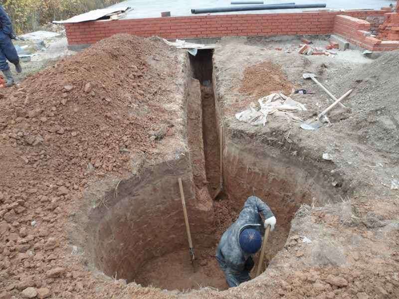 Копка траншей, колодцев