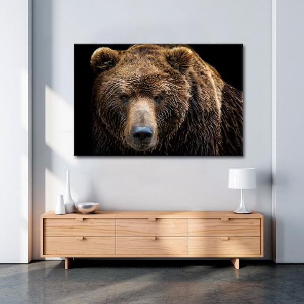 Елена:  Интерьерная картина маслом коричневый медведь 