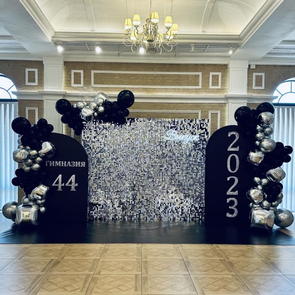 Фотозона на выпускной 2025, оформление шарами