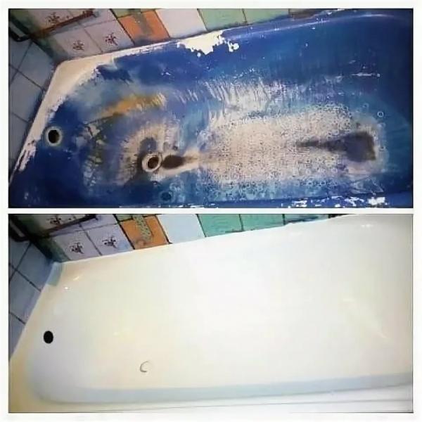 Владимир П:  Реставрация ванны Покрытие жидким наливным акрилом