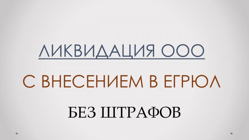 Светлана:  Помощь в ликвидации ООО ИП НКО