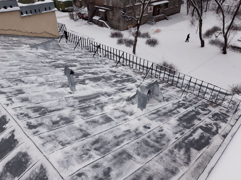 Сибирь клининг:  Уборка снега с крыш