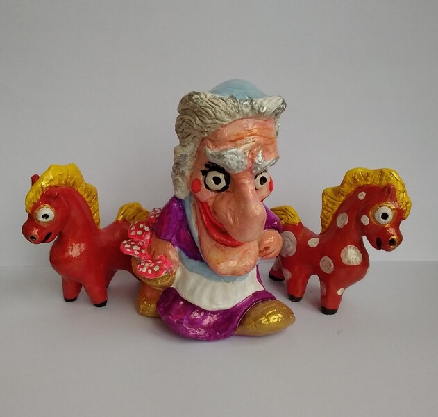 Баба-Яга и лошадки Баба-Яга и лошадки