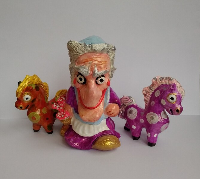 Баба-Яга и лошадки Баба-Яга и лошадки