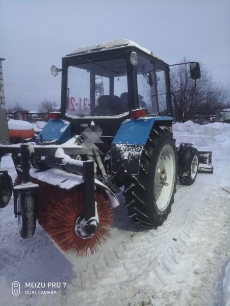  Уборка снега трактором