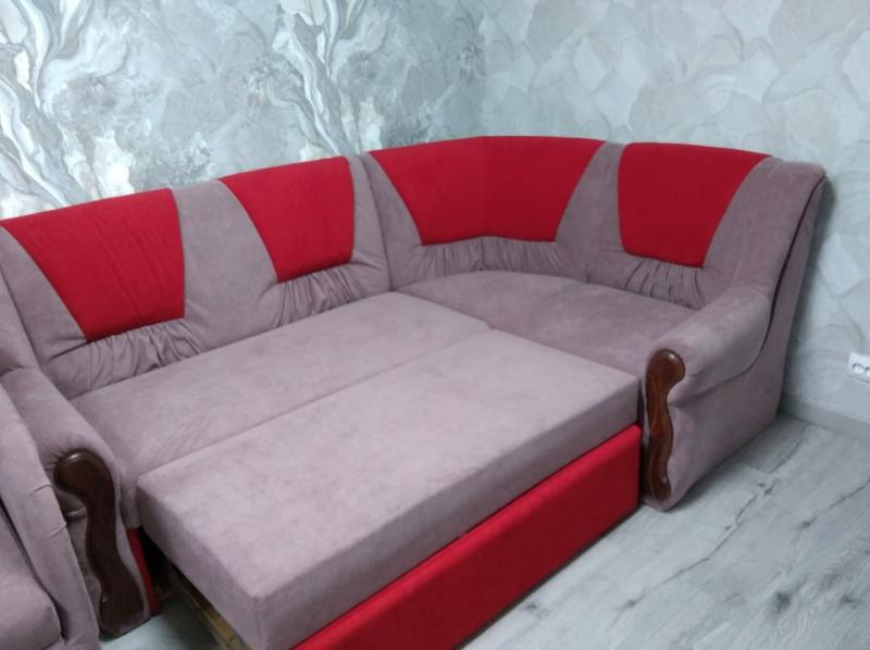 Крым Мебель:  Перетяжка дивана углового и дивана малютки