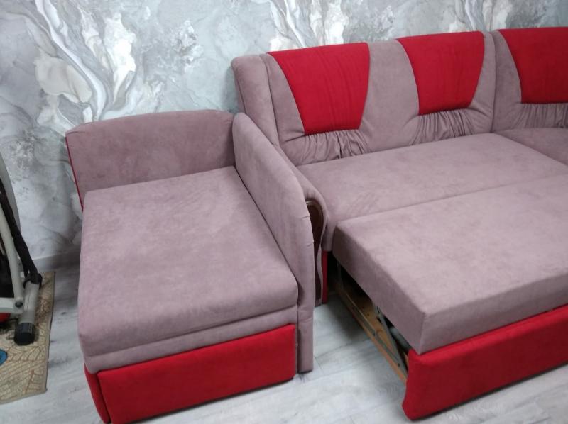 Крым Мебель:  Перетяжка дивана углового и дивана малютки