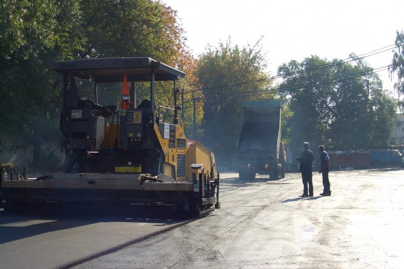 Самвел:  Асфальтирование и ремонт дорог в Бронницах, Укладка асфальта
