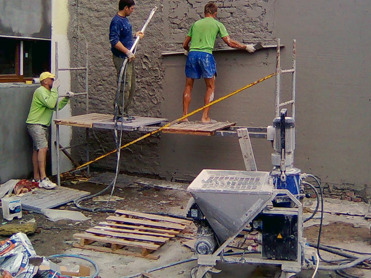 Механизированная штукатурка (машинная)
