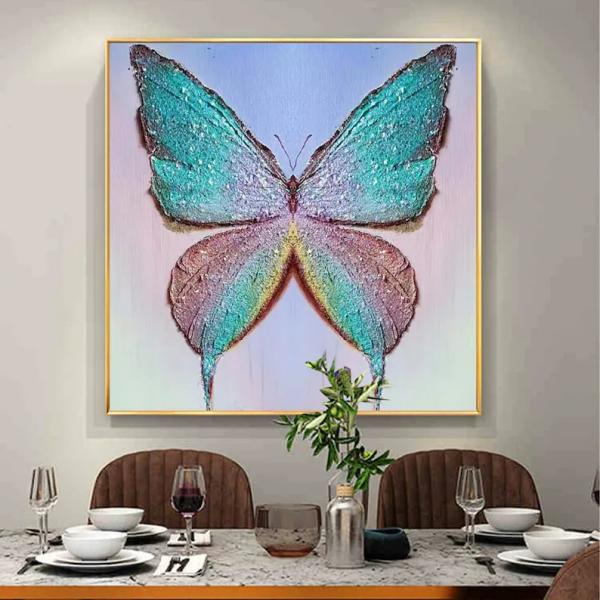 Милена:  Абстрактная картина бабочки маслом на холсте  