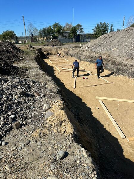 Опалубка подбетонки, монтаж