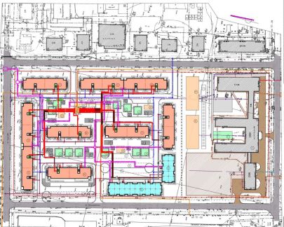 План инженерных сетей города