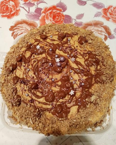 Торт «Муравейник» Песочное печенье гр (рецепт есть в предыдущих рилс) В | Instagram