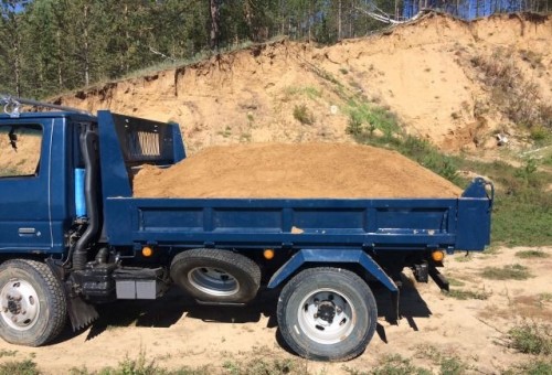 Песок серый желтый речной строительный горный от 1 до 25 тонн доставка