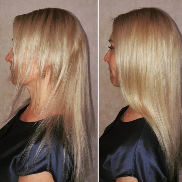 Лана:  Наращивание волос 40 см 