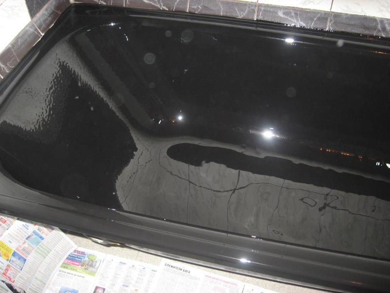 Восстановление покрытия ванны и душевых поддонов акрилом.