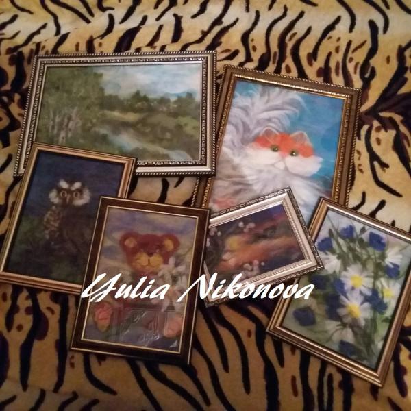 Юлия:  Картины из шерсти мериноса,готовые и на заказ