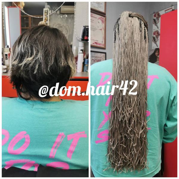 Екатерина волос:  Наращивание волос афро косы
