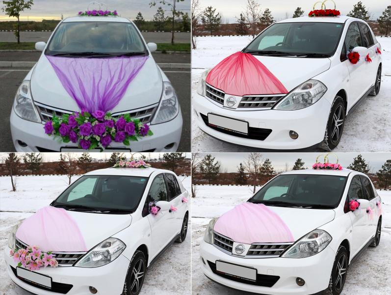 Оксана:  Свадебные украшения на машину авто в аренду/прокат