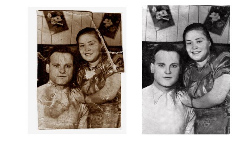 Анатолий Афанасьев:  реставрация  старых поврежденных фотографий