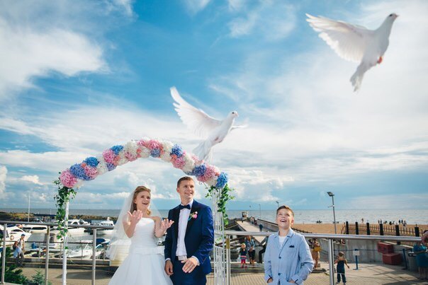 Алексей:  Голуби на свадьбу, свадебные голуби