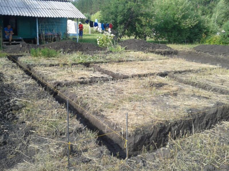 Копка траншеи под фундамент вручную. Траншея под фундамент. Копка фундамента. Копка под фундамент. Котлован для фундамента.