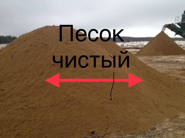 Владимир :  песок  чистый 