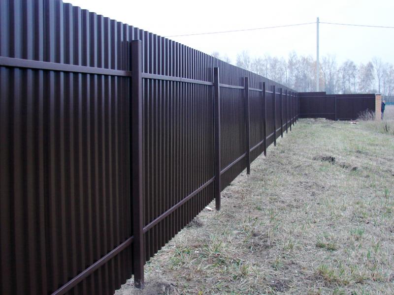 HELP:  Забор из профнастила монтаж забора из профлиста Новосибирск
