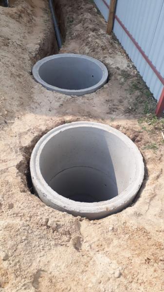 Рома:  Колодец для Дачи - Канализация септики из бетонных колец 
