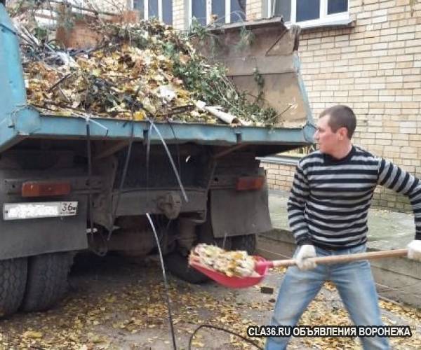Переезд Воронеж:  Вывоз мусора уборка территории