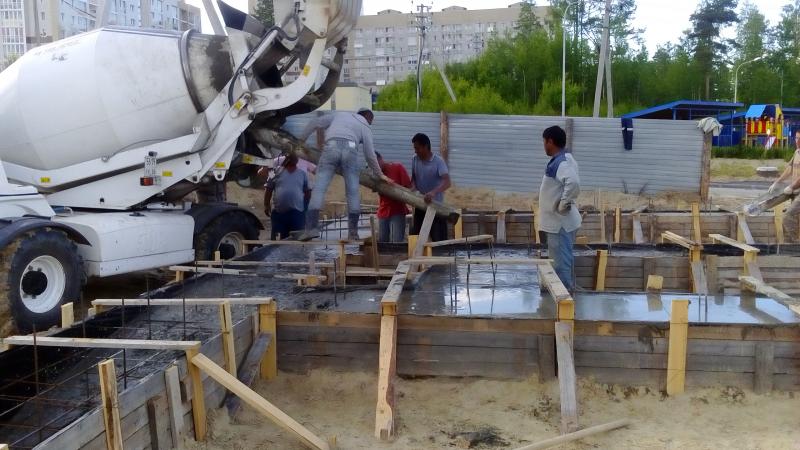 Владимир:  Производство бетона на стройплощадке