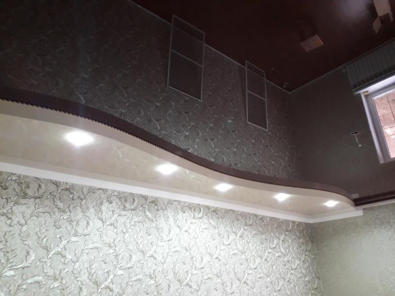 Двухуровневые натяжные потолки в Джегуте