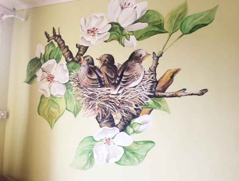 Оксана:  Роспись стен, барельеф, художественное панно