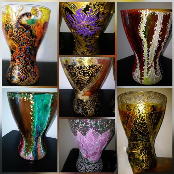 CRISTALL:  вазы роспись на заказ