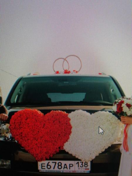 Прокат свадебных украшений на машины