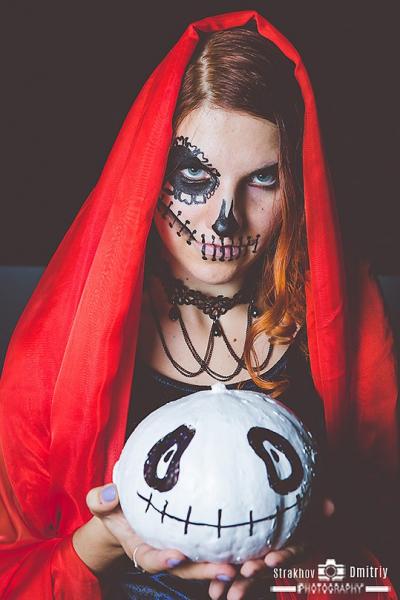 Катя:  Грим на хеллоуин в Пензе (аквагрим , макияж)