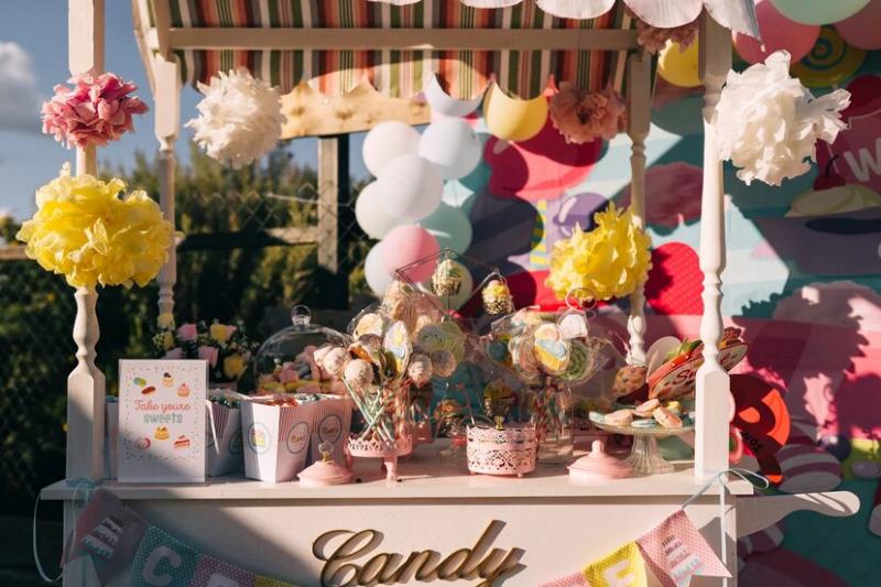 Ольга:  Тележка и посуда для Candy bar