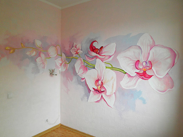 Анастасия :  роспись стен, рисунки на стене 