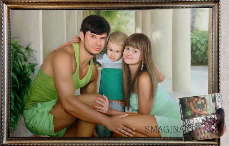 Дмитрий:  Портрет по фото на заказ маслом на холсте 