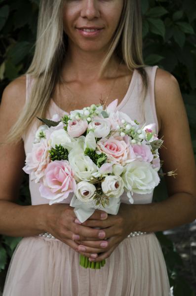 DIVNO свадебный декор:  Букет невесты из искусственных цветов
