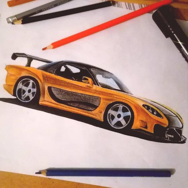 Артем:  Рисую автомобили на заказ