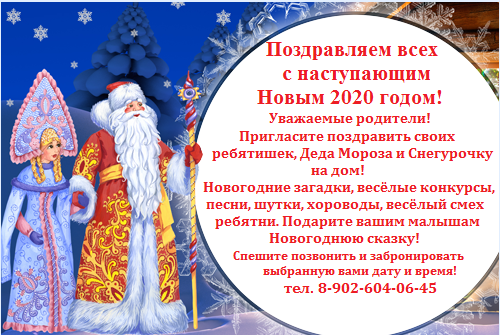 Творческая группа ФОРТУНА:  Дед Мороз и Снегурочка на дом!