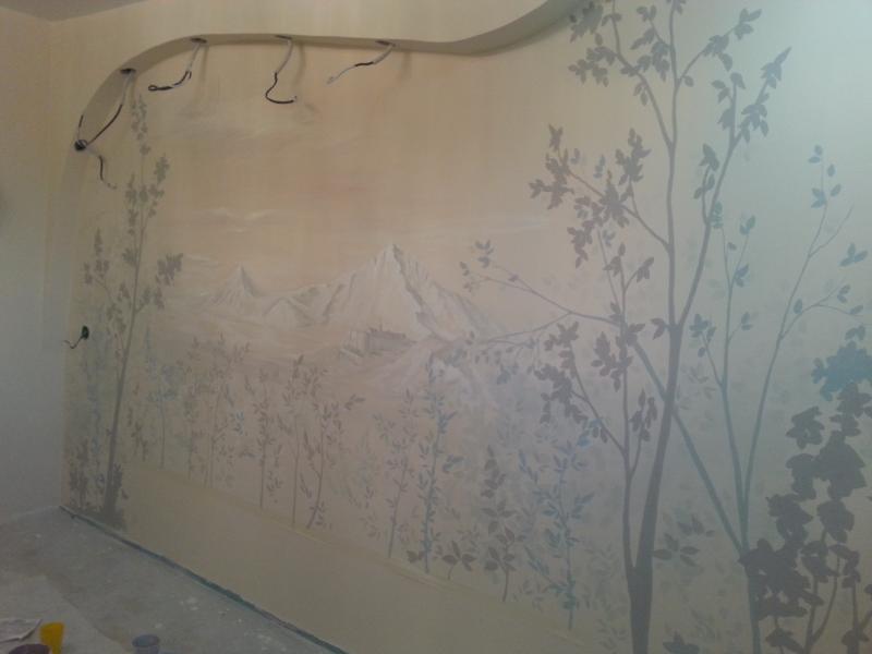 Наталья:  Художественная роспись стен, потолка, декоративная шпатлевка, барельеф.