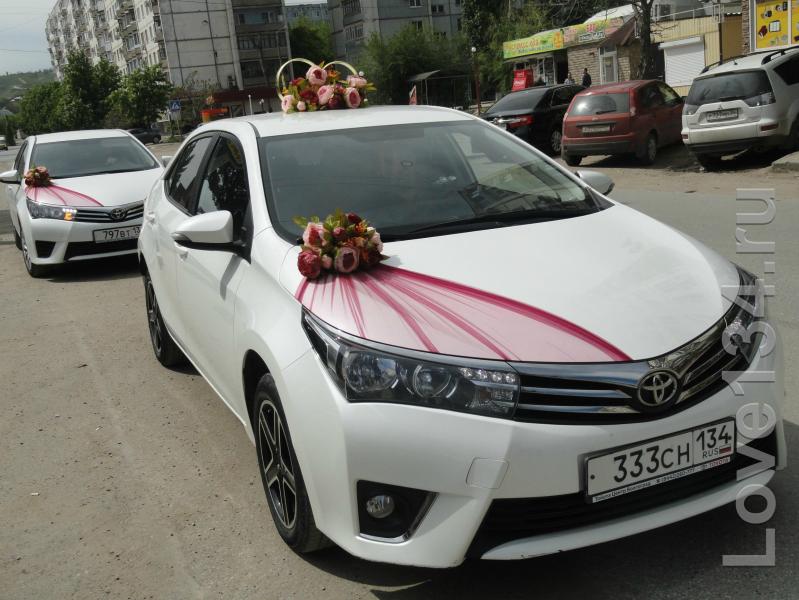 Андрей:  Аренда авто Toyota Corolla new (до тридцати свадебных машин в наличии)