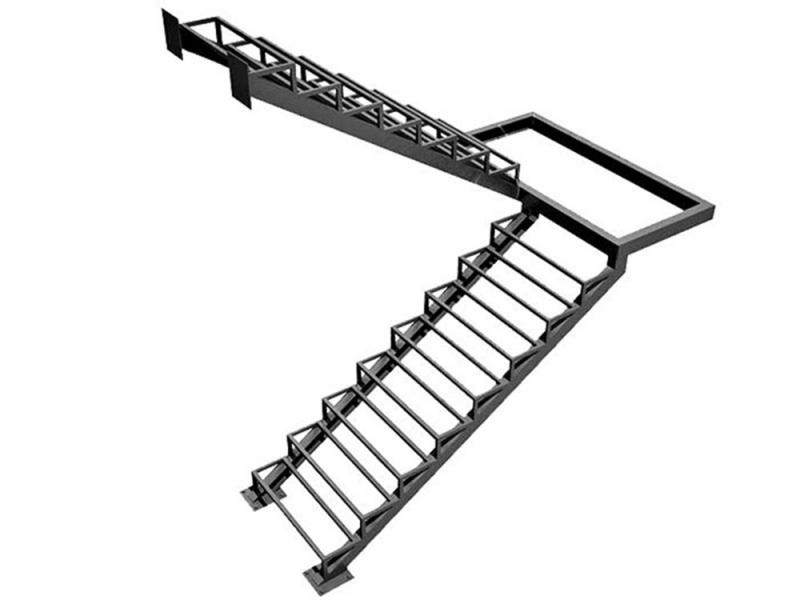 ЛЕСТНИЦЫ:  Металлокаркас лестницы